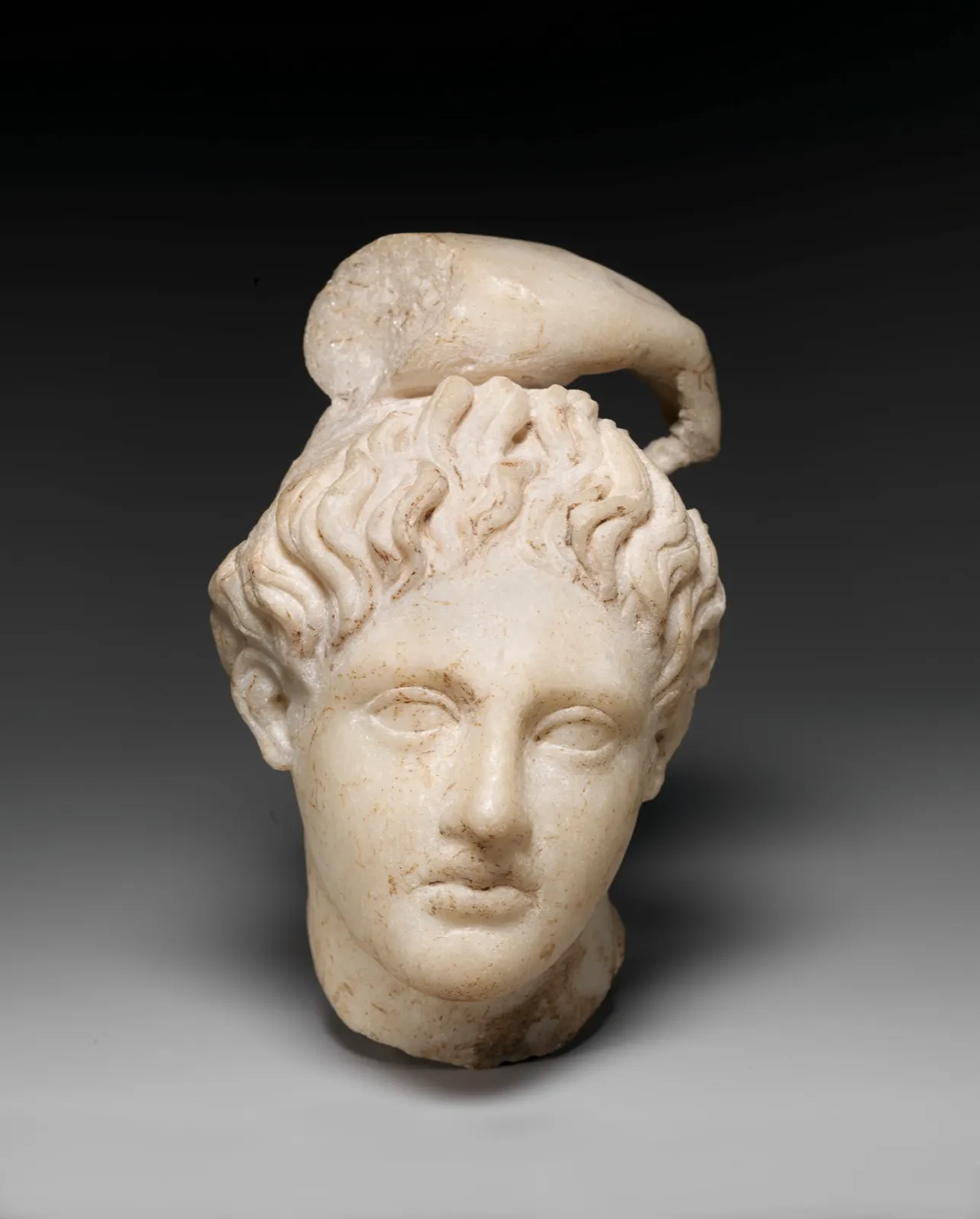 Marble head of Apollo